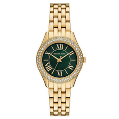 Michael Kors Mini Harlowe MK4870 women?s pavé gold-tone watch