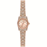 Michael Kors Mini Lexington pavé rose gold-tone women?s watch