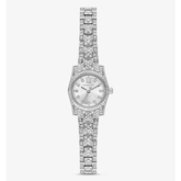 Michael Kors Mini Lexington pavé silver-tone women?s watch