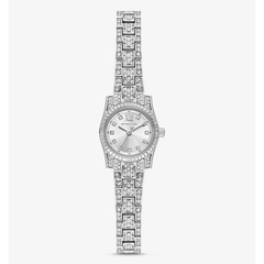 Michael Kors Mini Lexington pavé silver-tone women?s watch