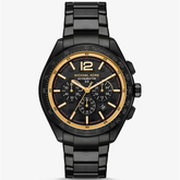 Michael Kors Oversized Accelerator 2.0 MK9179 men?s watch with black-tone stainless steel case and bracelet