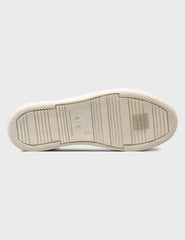 Armani Exchange Women’s Leather Trainers – Sporty Light Beige Look ARMANI EXCHANGE