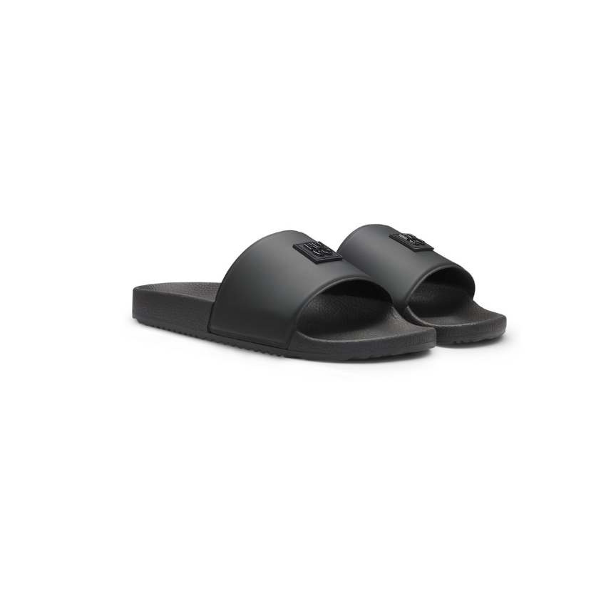 Slides with stacked-logo uppers