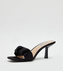 Steve Madden Women-TRULEY BLACK SATIN Sandal - Noor's 1975