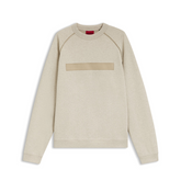 HUGO DALIM MEN'S LIGHT BEIGE RELAXED-FIT SWEATSHIRT Hugo Boss