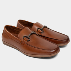 Kenneth Cole Barret Bit Leather Driver Loafers – Tan Kenneth Cole