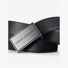 Armani Exchange Men's Belt 951183 CC525 16520 black reversible in leather