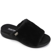 Kenneth Cole Women Sandal-Black Four Cozy Slide