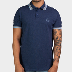 Kenneth Cole Polo Shirt-Denim Blue Kenneth Cole