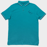 Kenneth Cole Polo Shirt-Sea Blue Kenneth Cole