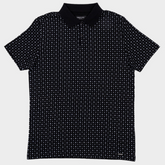 Kenneth Cole Polo Shirt-Black Alphabet Kenneth Cole