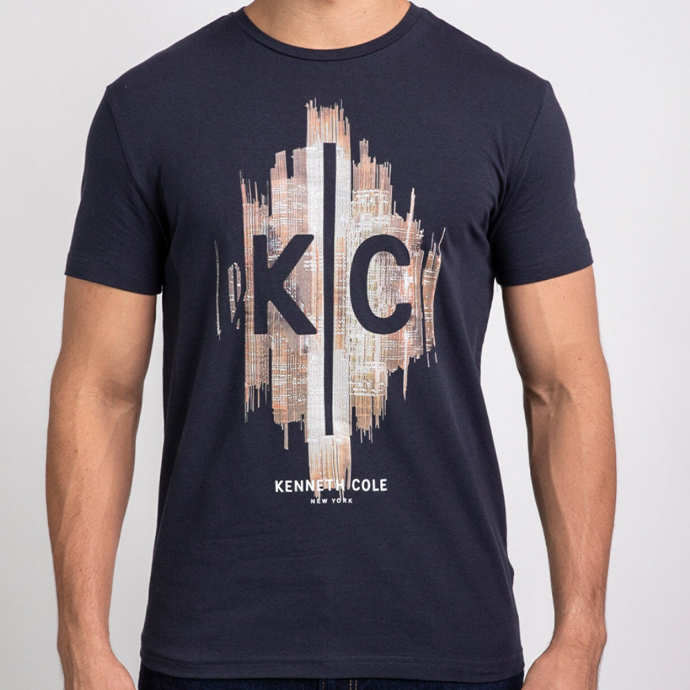 Kenneth Cole T-Shirt NAVY BLUE Kenneth Cole