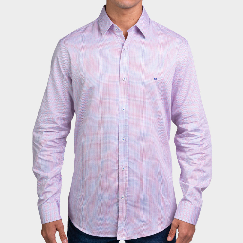 Kenneth Cole Men Shirt-BLUE/RED Kenneth Cole