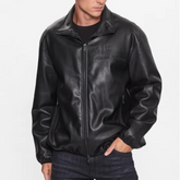 Armani Exchange Faux Leather Jacket Regular Fit
