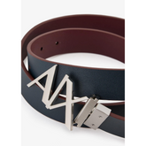 Armani Exchange REVERSIBLE LEATHER BELT Black Cognac
