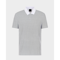 Armani Exchange WHITE DIAGONAL Polo Shirt