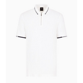 Armani exchange zipped polo shirt