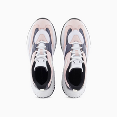 Armani Exchange Women’s Mesh Sneakers – Grey and Black Low Profile ARMANI EXCHANGE