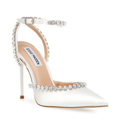 STEVE MADDEN VAMPER IVORY SATIN