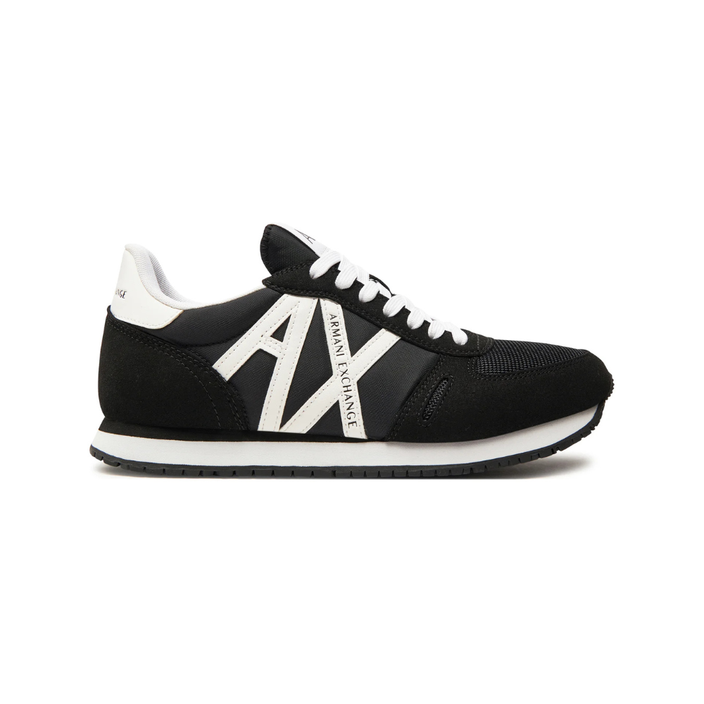 Armani Exchange Men’s Sneakers ECO-SUEDE Black+White ARMANI EXCHANGE