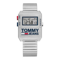 Tommy Hilfiger Tommy Jeans Expedition Silver Stainless Steel Digital Dial Quartz Unisex Watch Tommy Hilfiger
