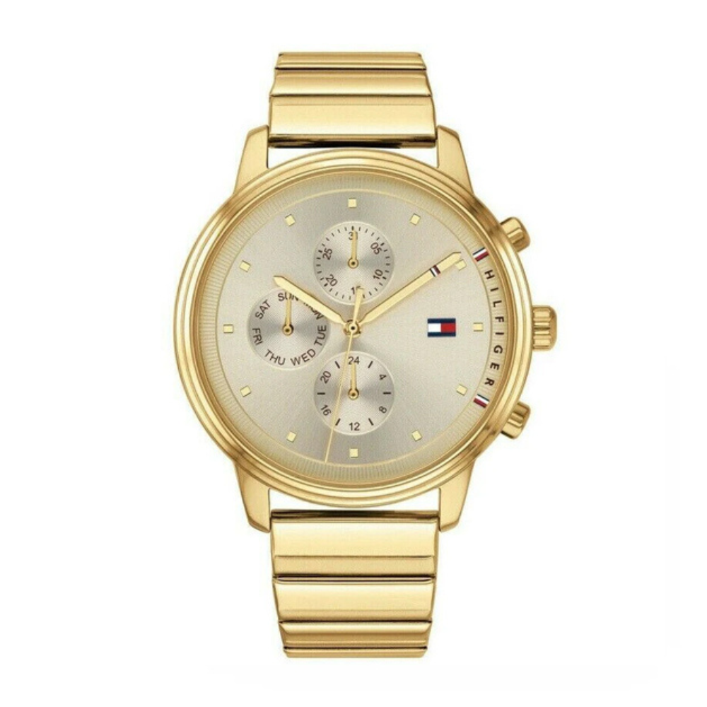 Tommy Hilfiger Women’s Quartz Stainless Steel Gold Dial Watch Tommy Hilfiger