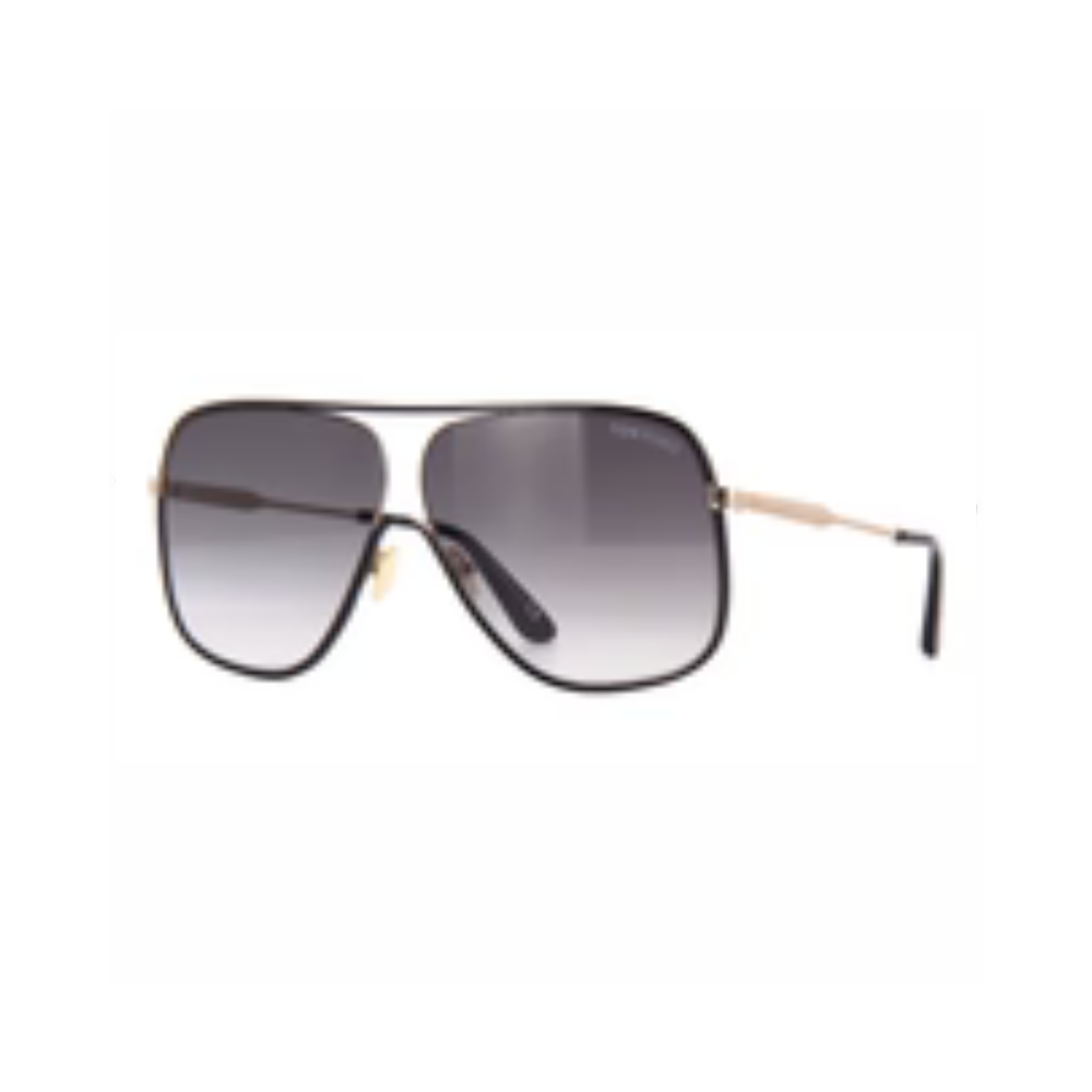 Tom Ford Sunglasses Brady Black Gold Grey Oversized Square Tom ford