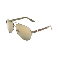 Gucci Green Palm Aviator Unisex Sunglasses
