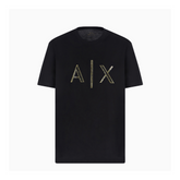 Armani Exchange Regular fit T-shirt with rhinestone logo