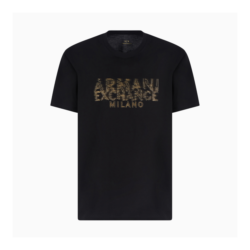 Armani Exchange Regular fit T-shirt with blurred logo effect ARMANI EXCHANGE