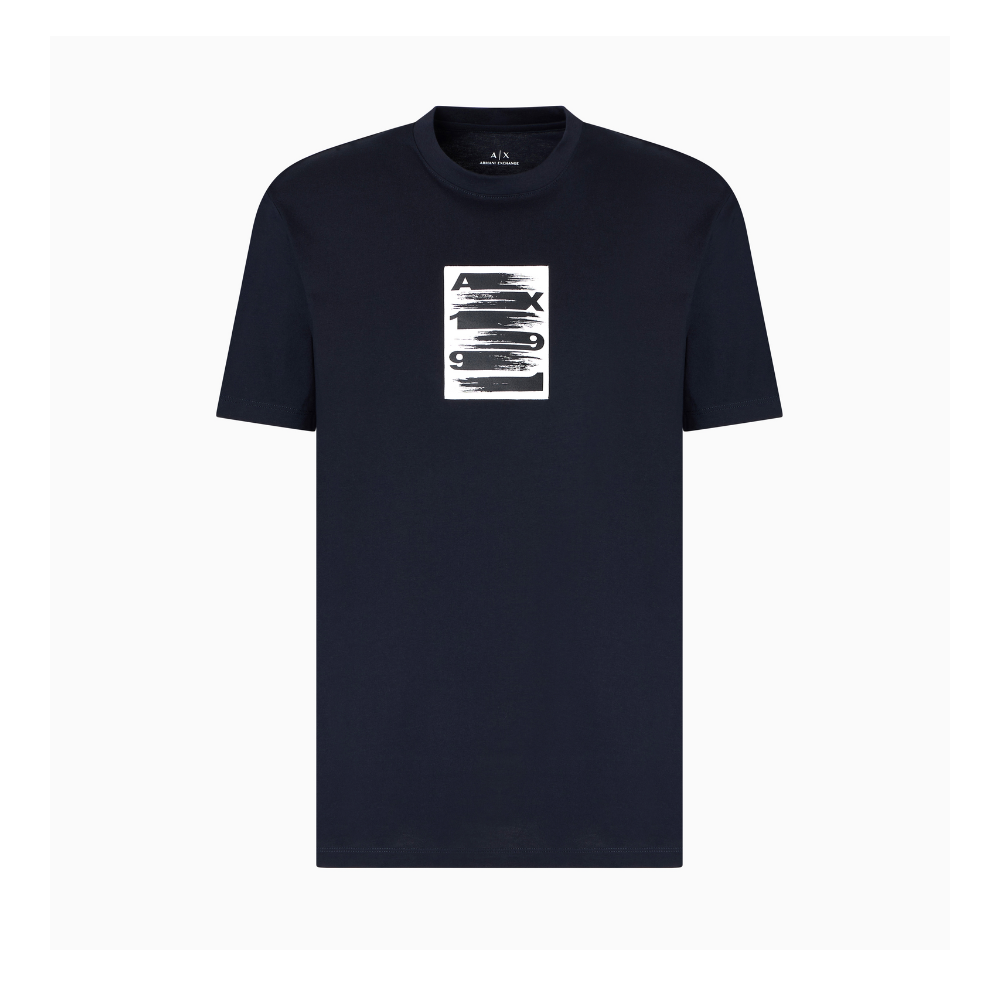 Armani Exchange Regular fit T-shirt with abstract logo ARMANI EXCHANGE