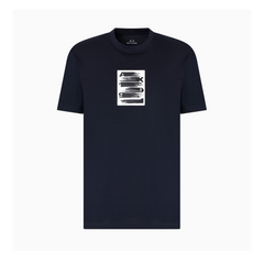 Armani Exchange Regular fit T-shirt with abstract logo ARMANI EXCHANGE