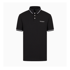 Armani Exchange Milan/New York Pique Polo Black