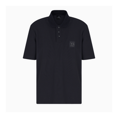 Armani Exchange Regular fit pique polo Navy