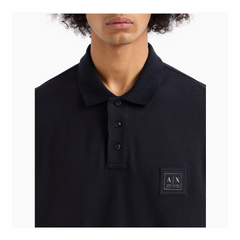 Armani Exchange Regular fit pique polo Navy