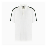 Armani Exchange Regular fit piquet polo with shoulder bands ARMANI EXCHANGE