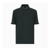 Armani Exchange Regular fit piquet polo with shoulder bands Jet Set