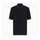 Armani Exchange Regular fit cotton pique polo with logo