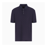 Armani Exchange Regular fit polo shirt with tone-on-tone allover logo
