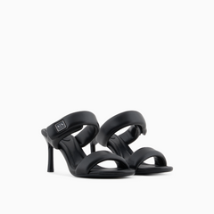 Armani Exchange Heeled sandals with two straps ARMANI EXCHANGE