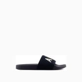 Slider slippers with logo Deep navy/Off-White ARMANI EXCHANGE