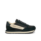 Armani Exchange Men’s Suede Sneakers Jet Set Cream