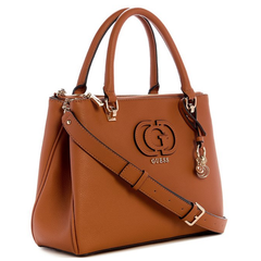 CALEBRA STATUS SATCHEL COGNAC Guess