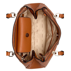 CALEBRA STATUS SATCHEL COGNAC Guess