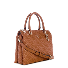 Guess Adelasia Satchel Bag CARAMEL Guess