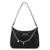 TANA TOP ZIP SHOULDER BLACK