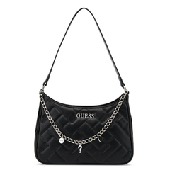 TANA TOP ZIP SHOULDER BLACK