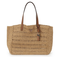 GUESS IRENE TOTE BAG NATURAL COGNAC
