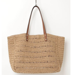 GUESS IRENE TOTE BAG NATURAL COGNAC