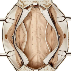 NEDA GIRLFRIEND SATCHEL OFF WHITE LOGO